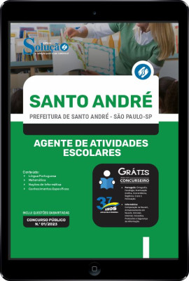 Apostila Prefeitura de Santo André - SP em PDF - Agente de Atividades Escolares - Imagem 1