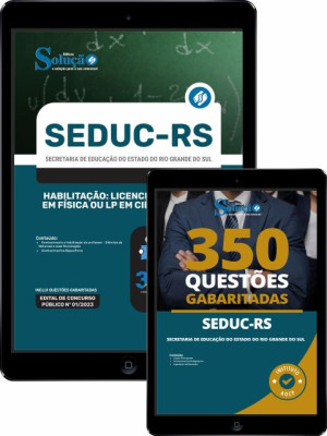 Combo Digital SEDUC-RS - Habilitação: Licenciatura Plena em Física ou LP em Ciências/Física - Imagem 1