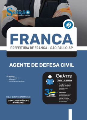 Apostila Prefeitura de Franca - SP - Agente de Defesa Civil - Imagem 3