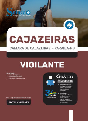 Apostila Câmara de Cajazeiras - PB - Vigilante - Imagem 3