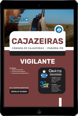 Apostila Câmara de Cajazeiras - PB em PDF - Vigilante - Imagem 1