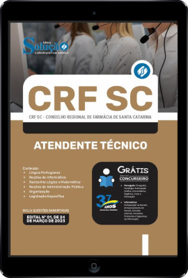 Apostila CRF-SC em PDF - Atendente Técnico - Imagem 1