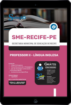 Apostila SME Recife - PE em PDF - Professor II - Língua Inglesa - Imagem 1