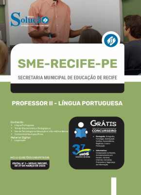 Apostila SME Recife - PE - Professor II - Língua Portuguesa - Imagem 3