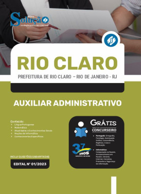 Apostila Prefeitura de Rio Claro - RJ - Auxiliar Administrativo - Imagem 3