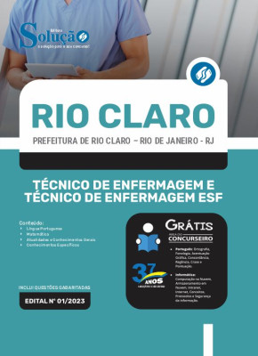 Apostila Prefeitura de Rio Claro - RJ - Técnico de Enfermagem e Técnico de Enfermagem ESF - Imagem 3