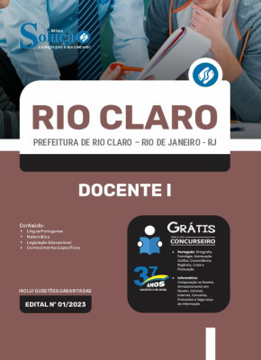 Apostila Prefeitura de Rio Claro - RJ - Docente I - Imagem 3