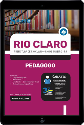 Apostila Prefeitura de Rio Claro - RJ em PDF - Pedagogo - Imagem 1