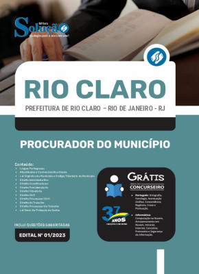 Apostila Prefeitura de Rio Claro - RJ - Procurador do Município - Imagem 3