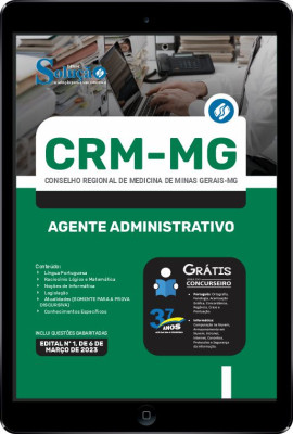 Apostila CRM-MG em PDF - Agente Administrativo - Imagem 1