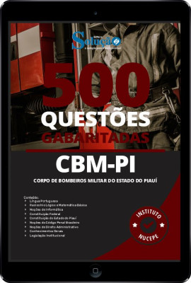 Caderno de Questões CBM-PI - Soldado em PDF - 500 Questões Gabaritadas - Imagem 1