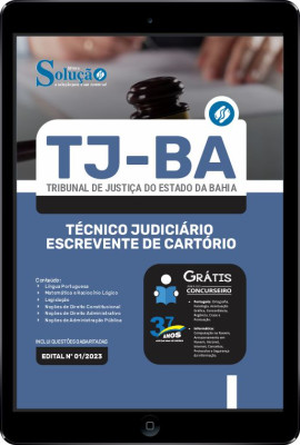 Apostila TJ-BA em PDF - Técnico Judiciário - Escrevente de Cartório - Imagem 1