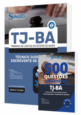 Combo Impresso TJ-BA - Técnico Judiciário - Escrevente de Cartório - Imagem 1