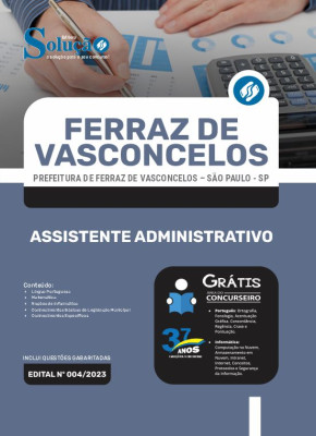 Apostila Prefeitura de Ferraz de Vasconcelos - SP - Assistente Administrativo - Imagem 3