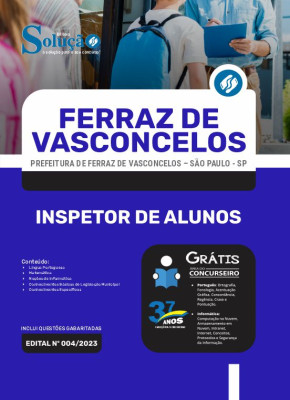 Apostila Prefeitura de Ferraz de Vasconcelos - SP - Inspetor de Alunos - Imagem 3