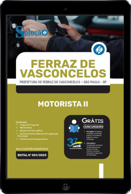 Apostila Prefeitura de Ferraz de Vasconcelos - SP em PDF - Motorista 2 - Imagem 1