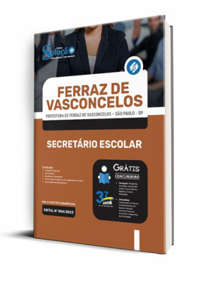 Apostila Prefeitura de Ferraz de Vasconcelos - SP - Secretário Escolar - Imagem 2