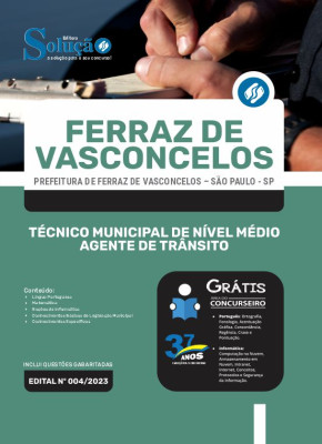 Apostila Prefeitura de Ferraz de Vasconcelos - SP - Técnico Municipal de Nível Médio - Agente de Trânsito - Imagem 3