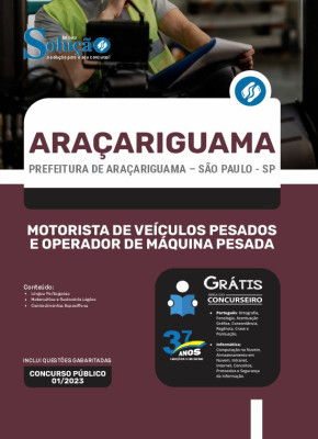 Apostila Prefeitura de Araçariguama - SP - Motorista de Veículos Pesados e Operador de Máquina Pesada - Imagem 3