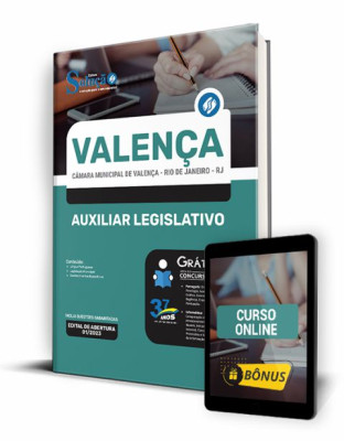 Apostila Câmara de Valença - RJ - Auxiliar Legislativo - Imagem 1