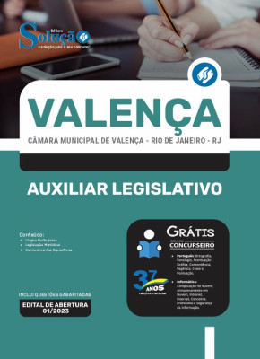 Apostila Câmara de Valença - RJ - Auxiliar Legislativo - Imagem 3