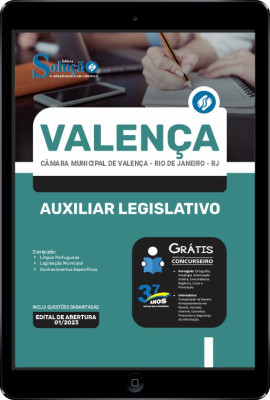 Apostila Câmara de Valença - RJ em PDF - Auxiliar Legislativo - Imagem 1