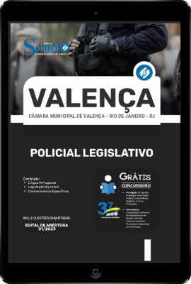 Apostila Câmara de Valença - RJ em PDF - Policial Legislativo - Imagem 1