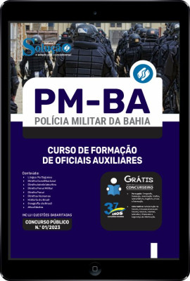 Apostila PM-BA em PDF - Oficial da Polícia Militar - CFO