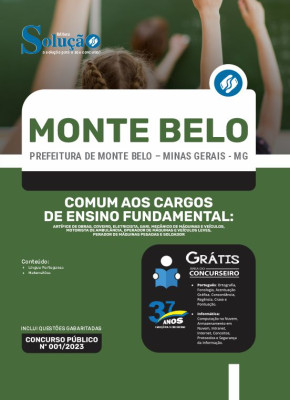 Apostila Prefeitura de Monte Belo - MG - Comum aos Cargos de Ensino Fundamental - Imagem 3