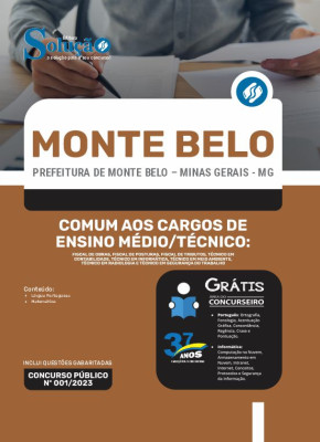 Apostila Prefeitura de Monte Belo - MG - Comum aos Cargos de Ensino Médio/Técnico - Imagem 3