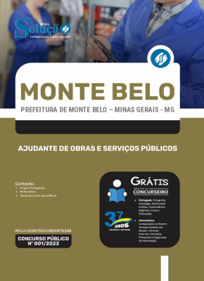 Apostila Prefeitura de Monte Belo - MG - Ajudante de Obras e Serviços Públicos - Imagem 3