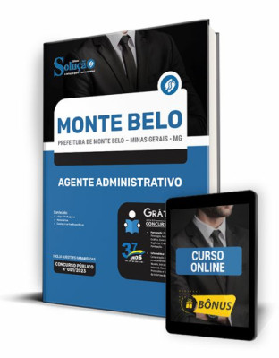 Apostila Prefeitura de Monte Belo - MG - Agente Administrativo - Imagem 1