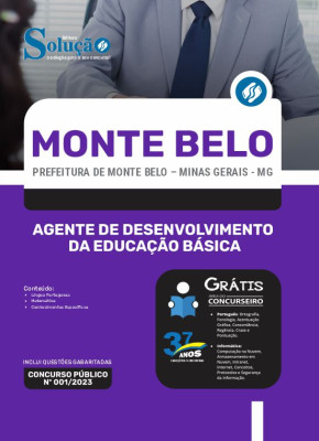 Apostila Prefeitura de Monte Belo - MG - Agente de Desenvolvimento da Educação Básica - Imagem 3