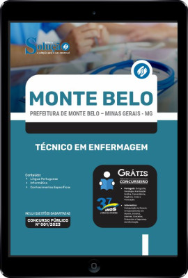 Apostila Prefeitura de Monte Belo - MG em PDF - Técnico em Enfermagem - Imagem 1