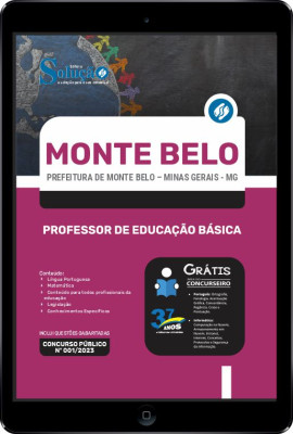 Apostila Prefeitura de Monte Belo - MG em PDF - Professor de Educação Básica - Imagem 1