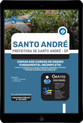 Apostila Prefeitura de Santo André - SP em PDF - Comum aos Cargos de Ensino Fundamental Incompleto - Imagem 1