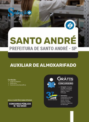 Apostila Prefeitura de Santo André - SP - Auxiliar de Almoxarifado - Imagem 3