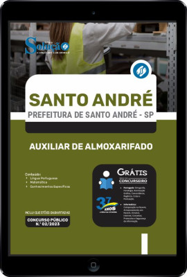 Apostila Prefeitura de Santo André - SP em PDF - Auxiliar de Almoxarifado - Imagem 1