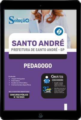 Apostila Prefeitura de Santo André - SP em PDF - Pedagogo - Imagem 1