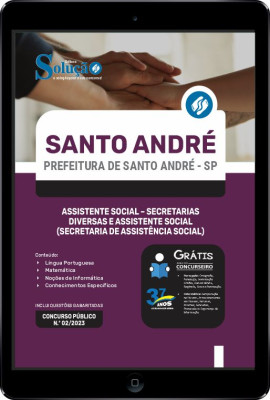 Apostila Prefeitura de Santo André - SP em PDF - Assistente Social - Secretarias Diversas e Assistente Social (Secretaria de Assistência Social) - Imagem 1