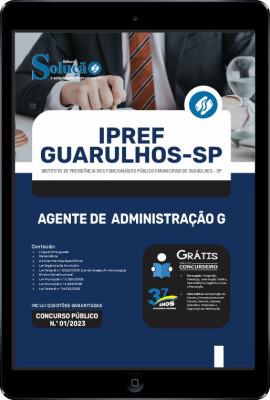 Apostila IPREF Guarulhos - SP em PDF - Agente de Administração G - Imagem 1