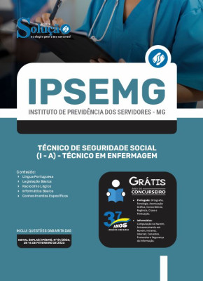 Apostila IPSEMG - Técnico de Seguridade Social (I-A) - Técnico em Enfermagem - Imagem 3