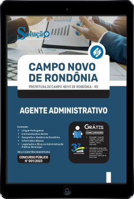 Apostila Prefeitura de Campo Novo de Rondônia - RO em PDF - Agente Administrativo - Imagem 1