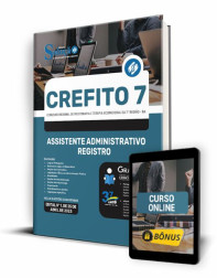 Capa Apostila CREFITO 7 Bahia - Assistente Administrativo - Registro