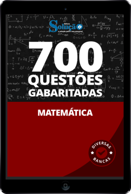 Caderno de Questões Matemática em PDF - 700 Questões Gabaritadas - Imagem 1