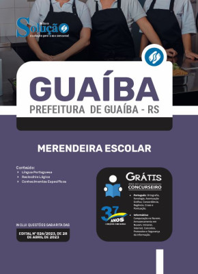 Apostila Prefeitura de Guaíba - RS - Merendeira Escolar - Imagem 3