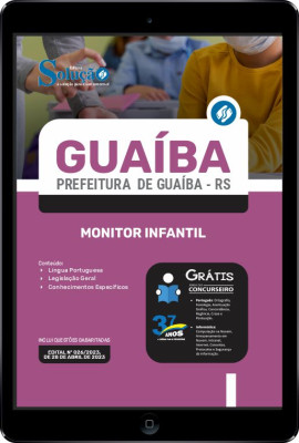 Apostila Prefeitura de Guaíba - RS em PDF - Monitor Infantil - Imagem 1