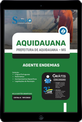 Apostila Prefeitura de Aquidauana - MS em PDF - Agente de Endemias - Imagem 1