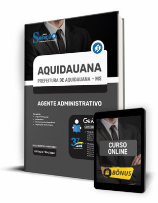 Apostila Prefeitura de Aquidauana - MS - Agente Administrativo - Imagem 1