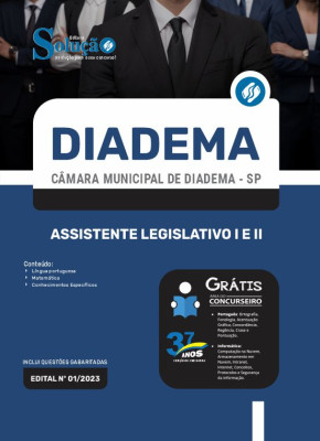 Apostila Câmara de Diadema - SP - Assistente Legislativo I e II - Imagem 3